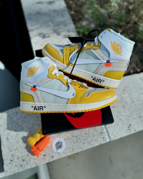 Check Out the Off White x Air Jordan 1 Canary Yellow Here Grailify